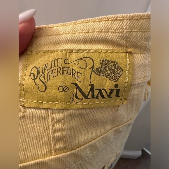 MAVI Yellow skinny stretch straight leg jeans size 28/32 - Picture 9 of 10